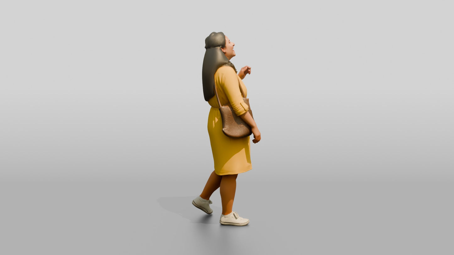 Plus-Size Croatian Woman Laughing with Head Tilted Back