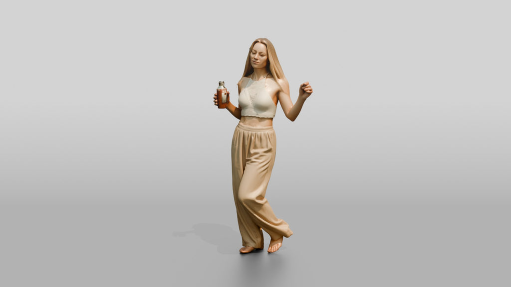 Woman Dancing with a Cocktail