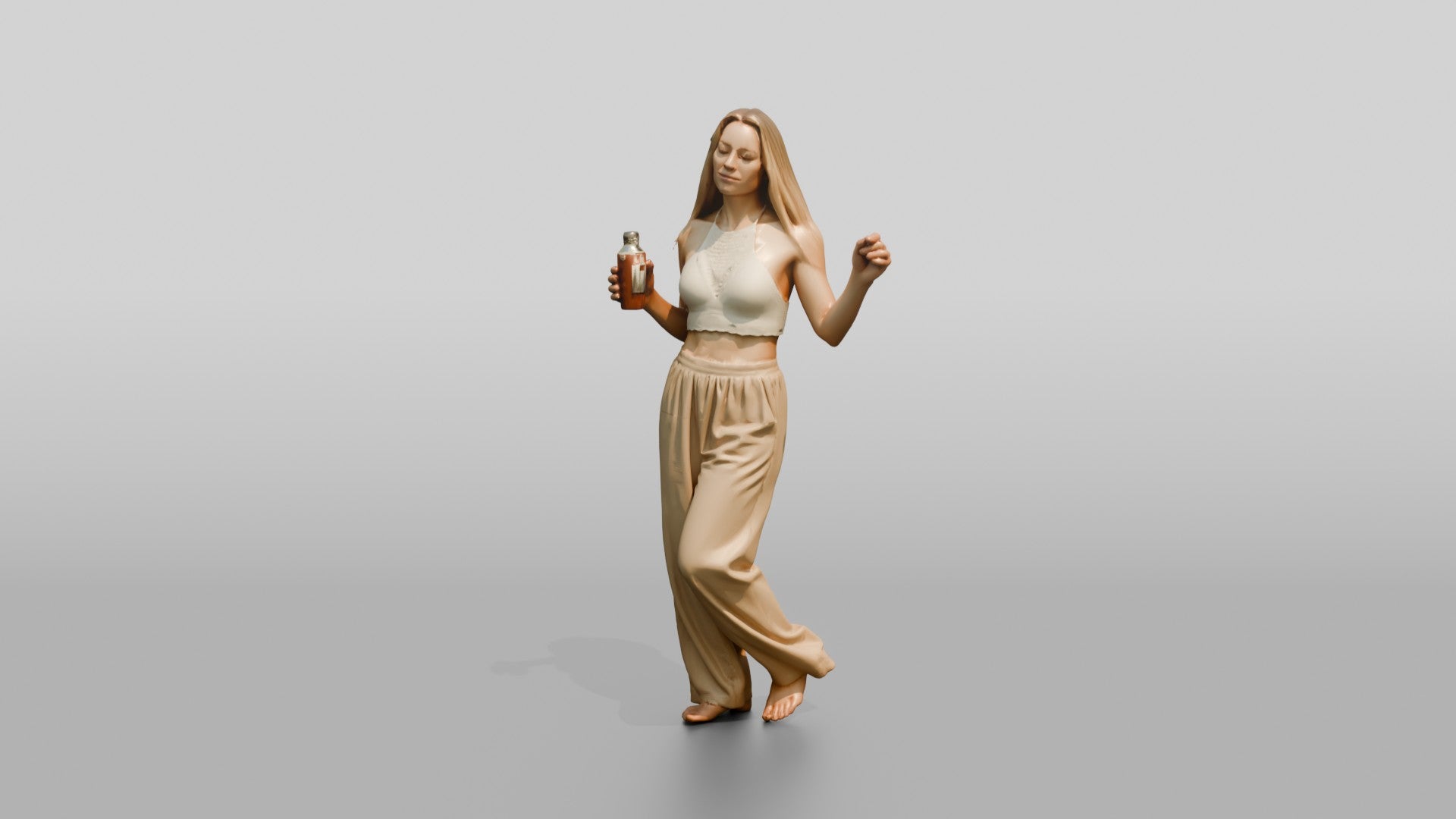 Woman Dancing with a Cocktail