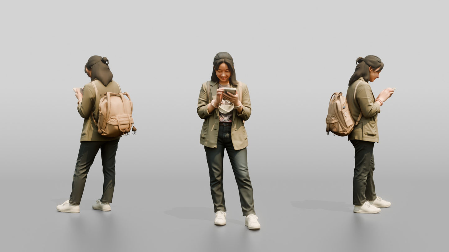 Teenage Girl Navigating New City