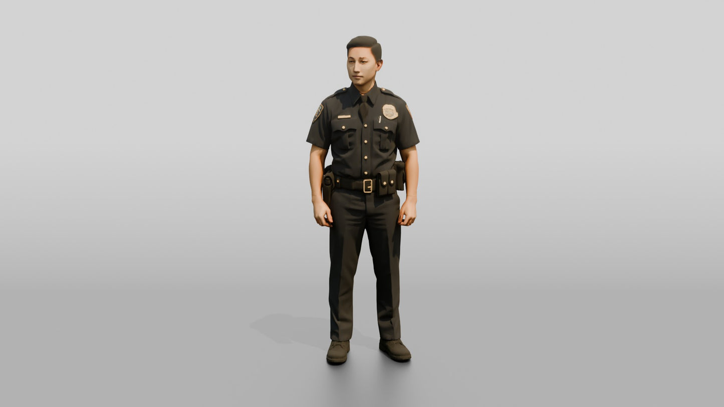 Police Officer Shrugging Playfully