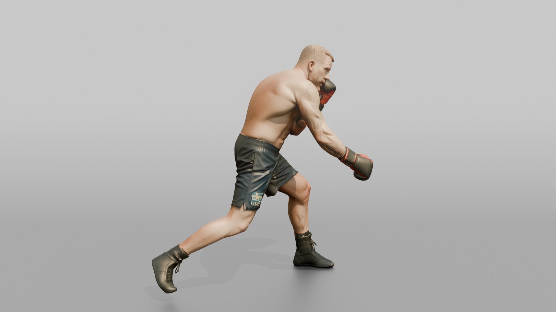 Boxer Slipping a Jab, Loading a Counter Hook