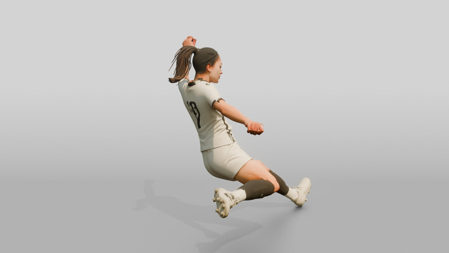 Soccer Player Clearance Kick