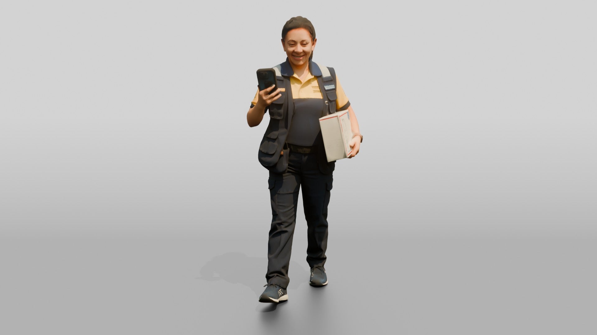 Postal Worker with Package