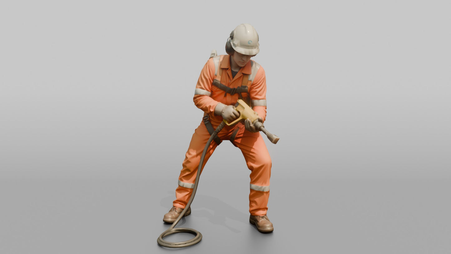 Ordinary Seaman Scraping Rust Off a Hull Plate