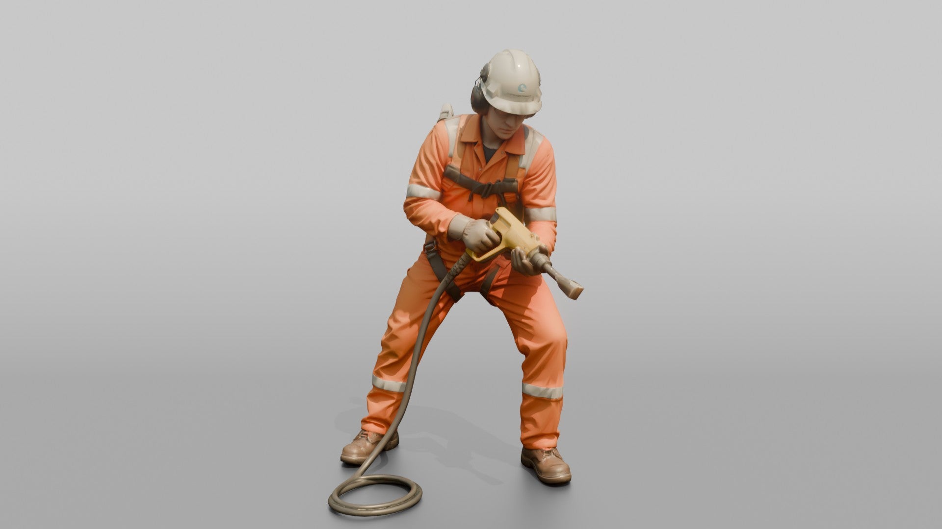 Ordinary Seaman Scraping Rust Off a Hull Plate