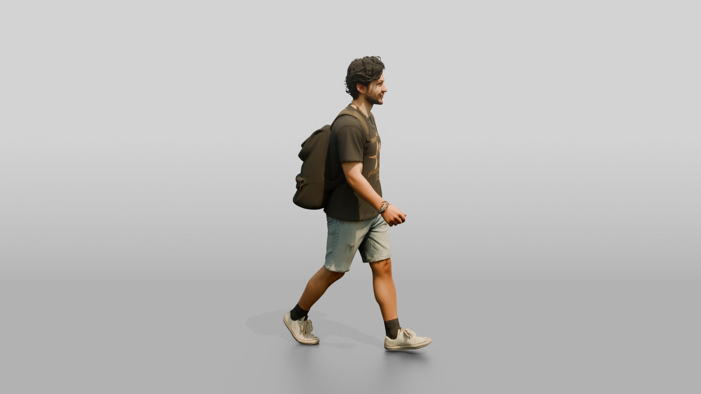 Latino Man in Vintage Band Tee