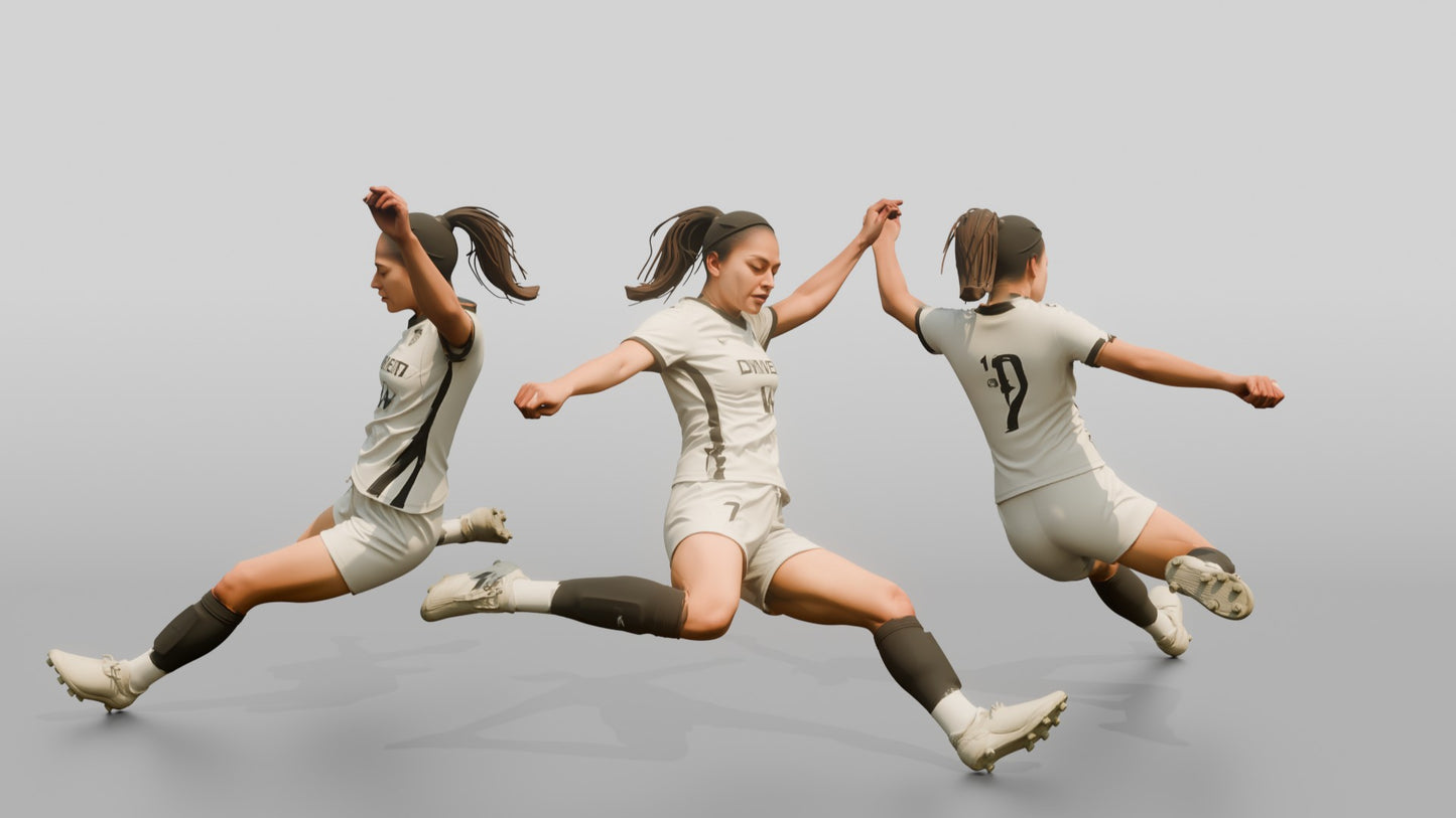 Soccer Player Clearance Kick