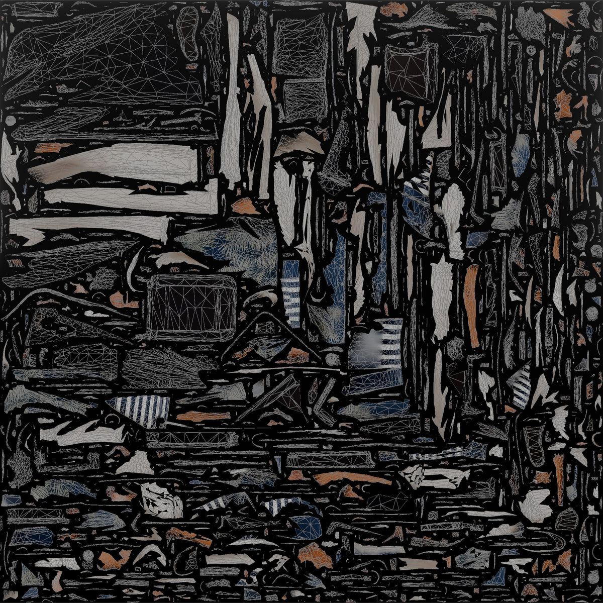 Traveler Carrying A Beach Bag - UV layout, base color map