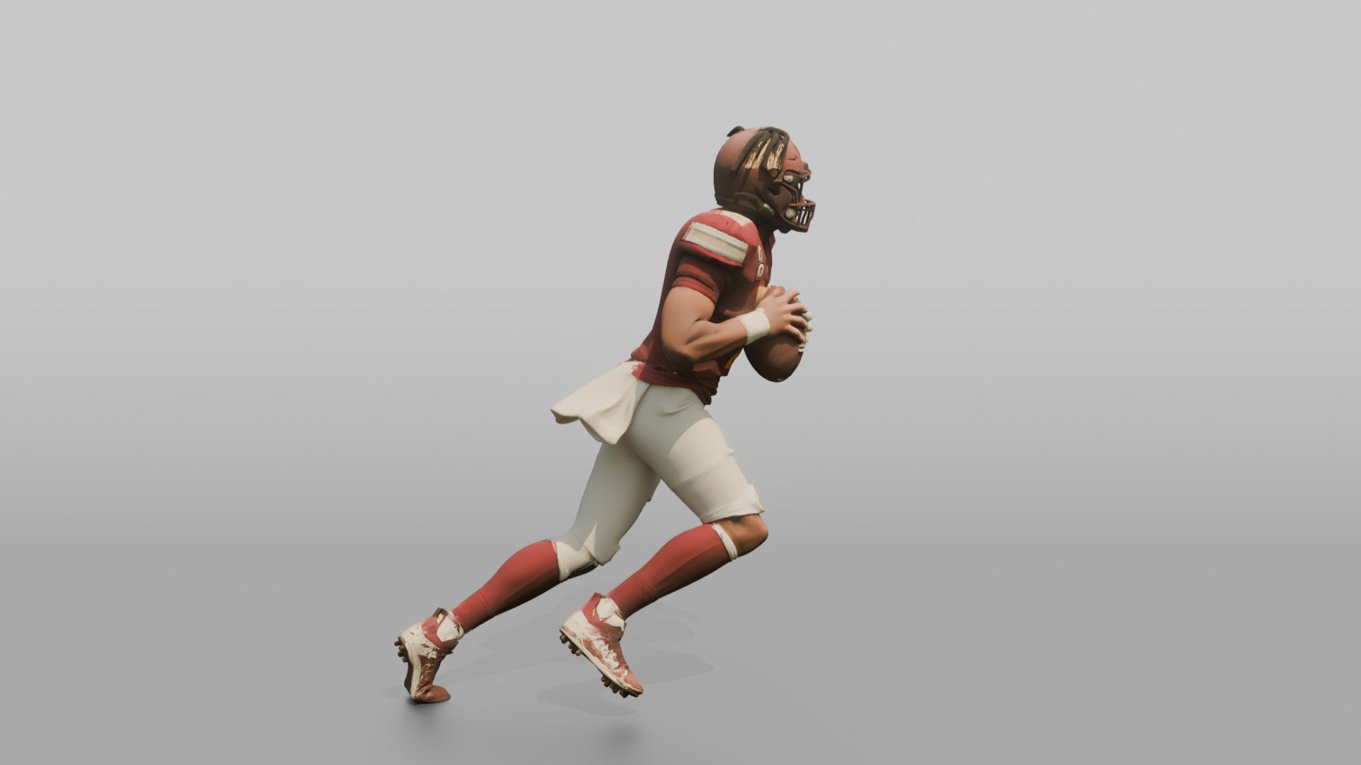 Quarterback Scrambling Out of the Pocket