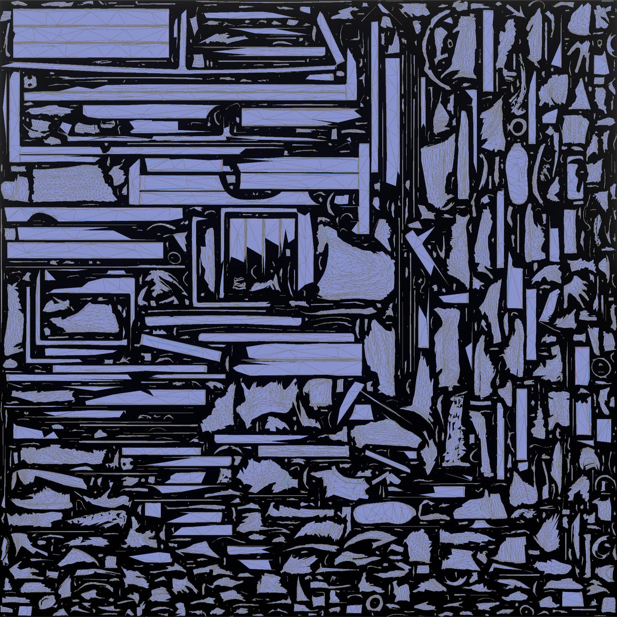 Young Woman Sitting on Bench with Backpack - UV layout, normal map