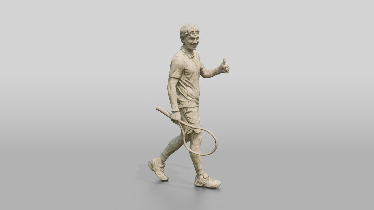 Male Tennis Player Giving a Thumbs-Up