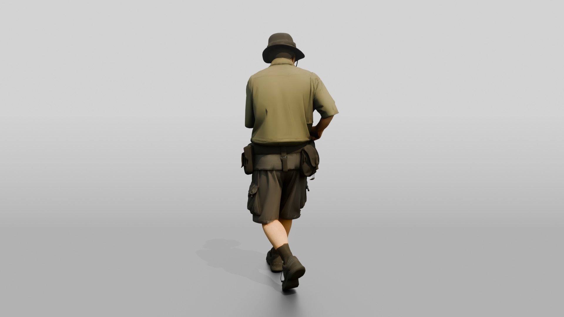 Techwear Man Fastening Belt Pouches