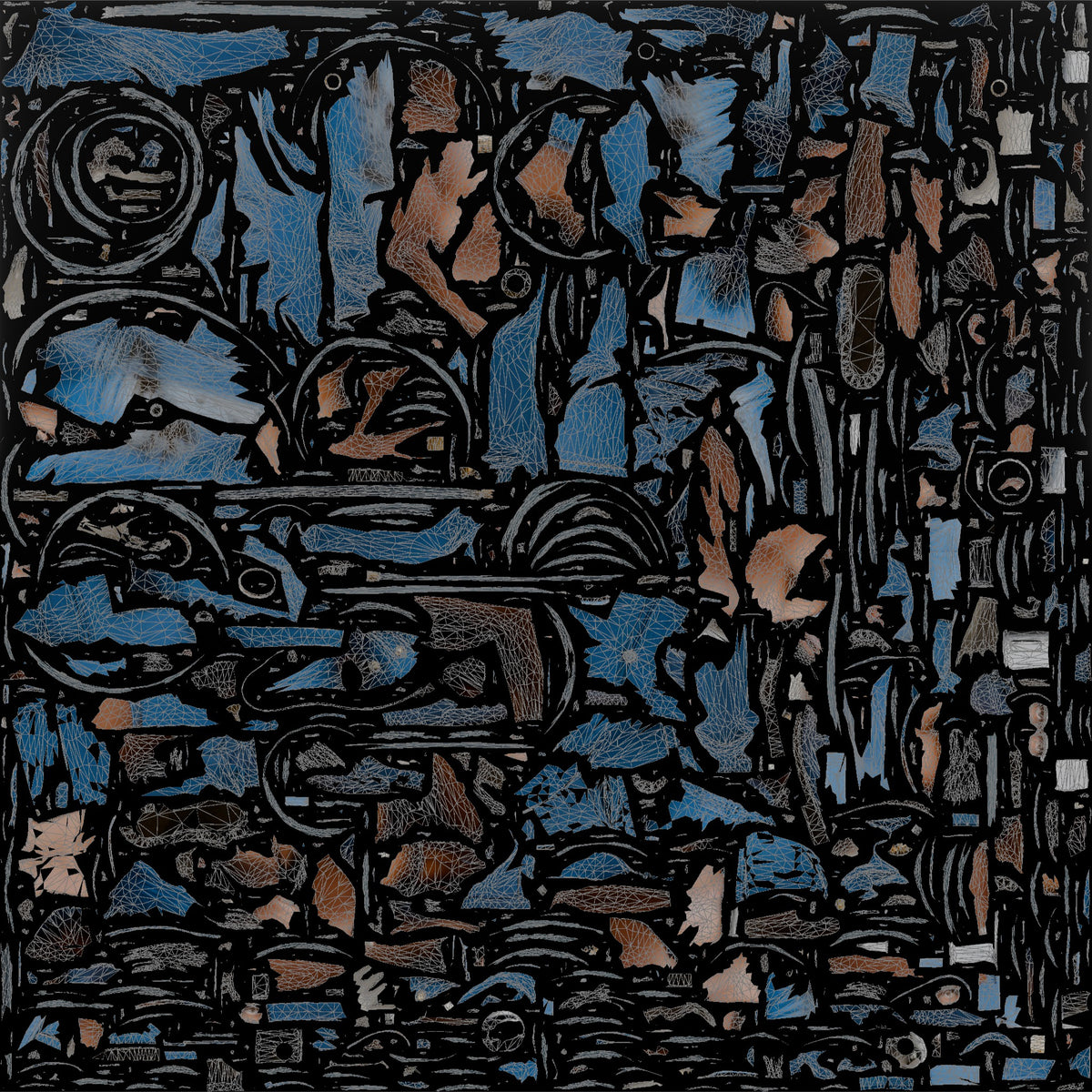 Construction Worker Man 18 - UV layout, base color map