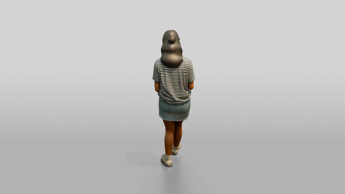 Petite Portuguese Teenage Girl Texting on Her Phone