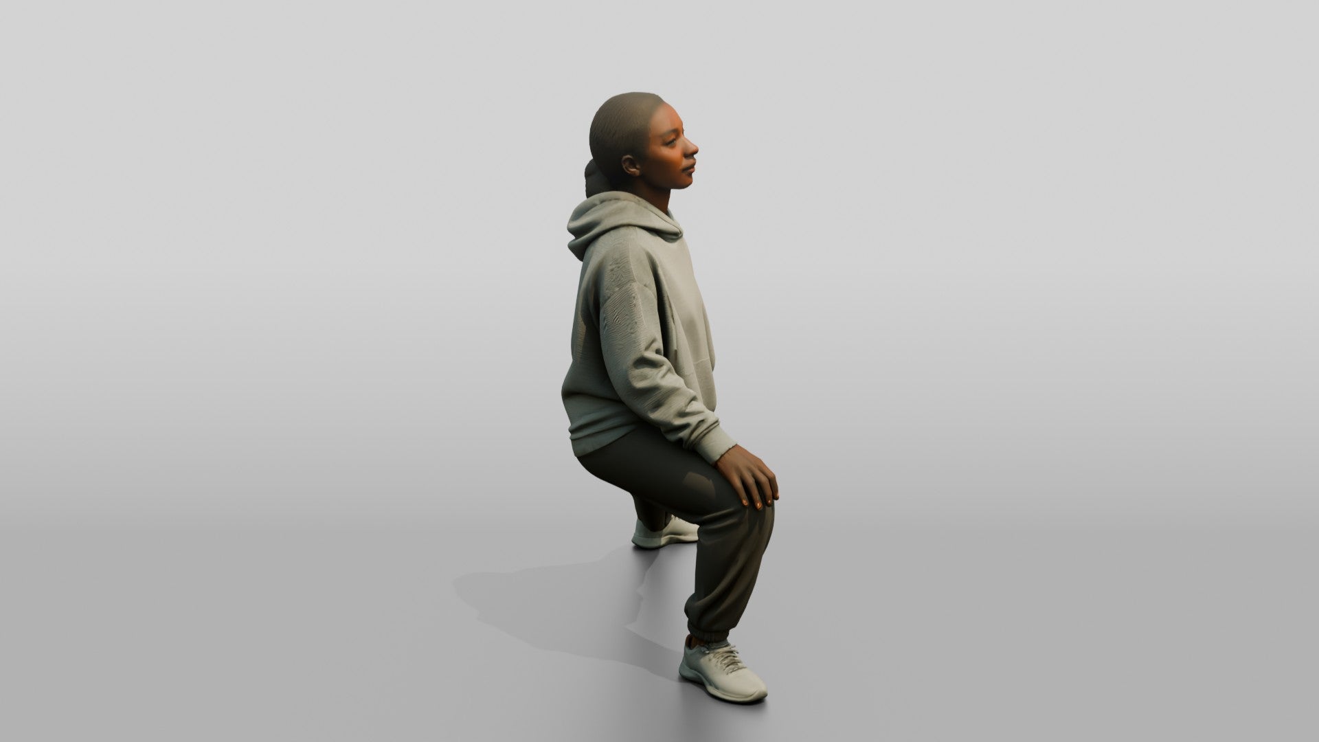Woman in Deep Side Lunge