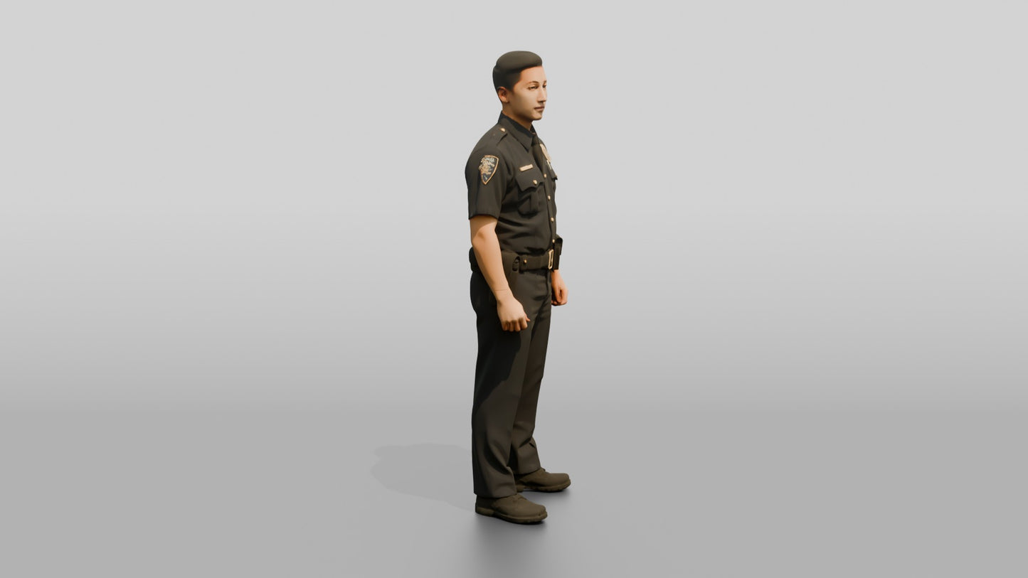 Police Officer Shrugging Playfully