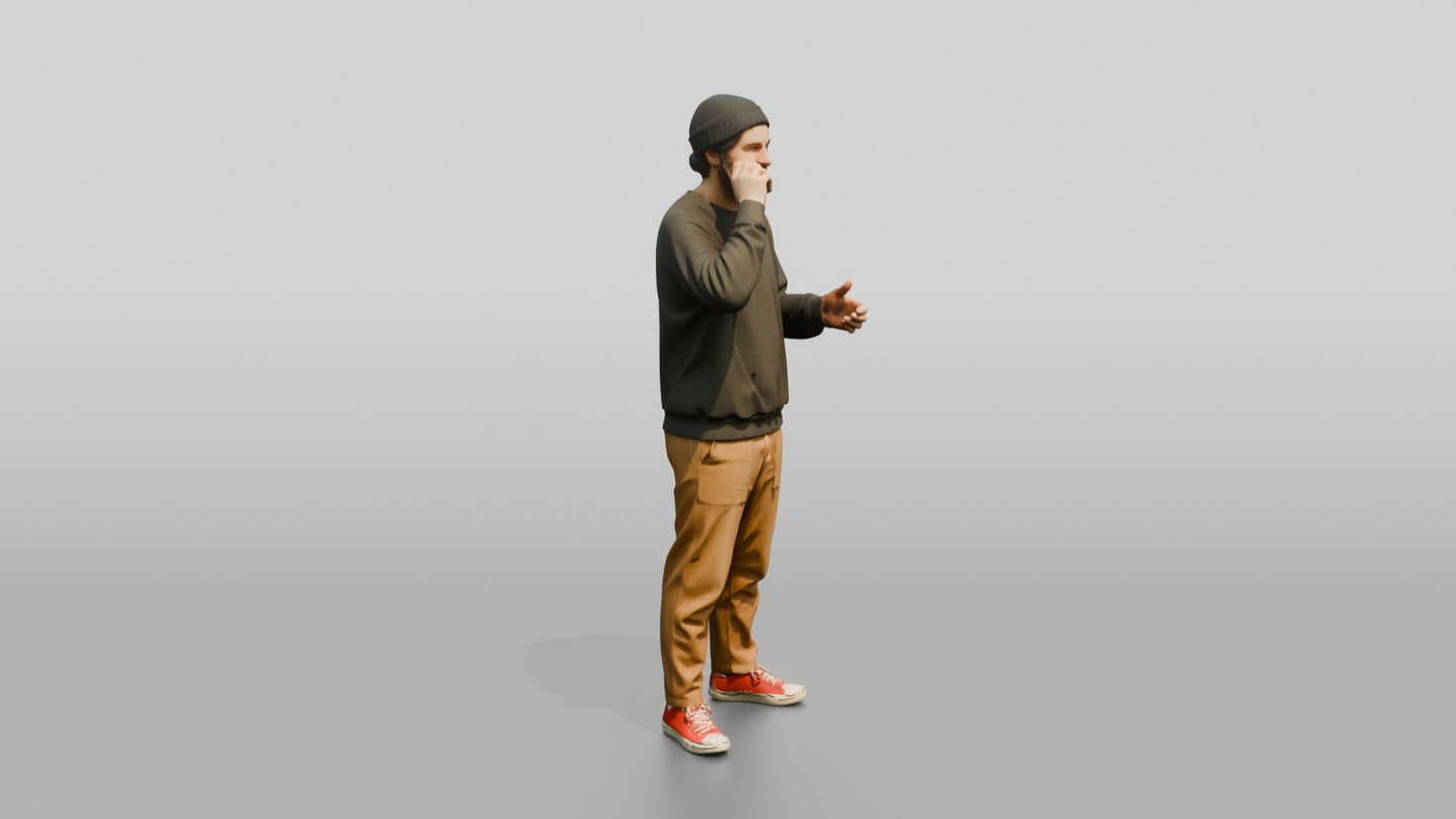 Casual Student Urban Creative Man 03