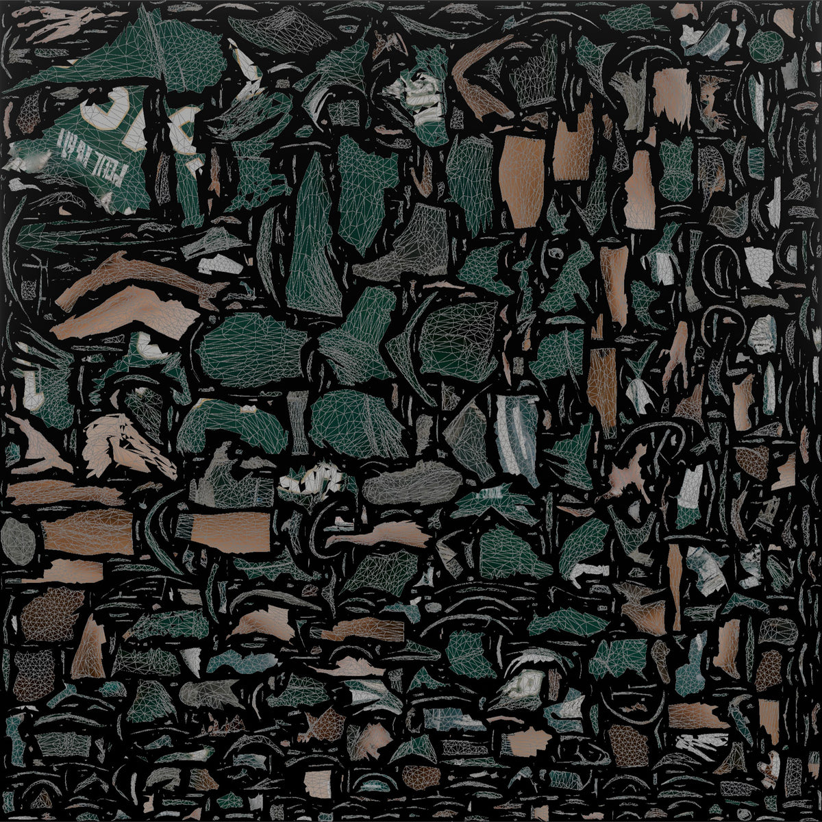 Quarterback Executing a Play-Action Fake - UV layout, base color map