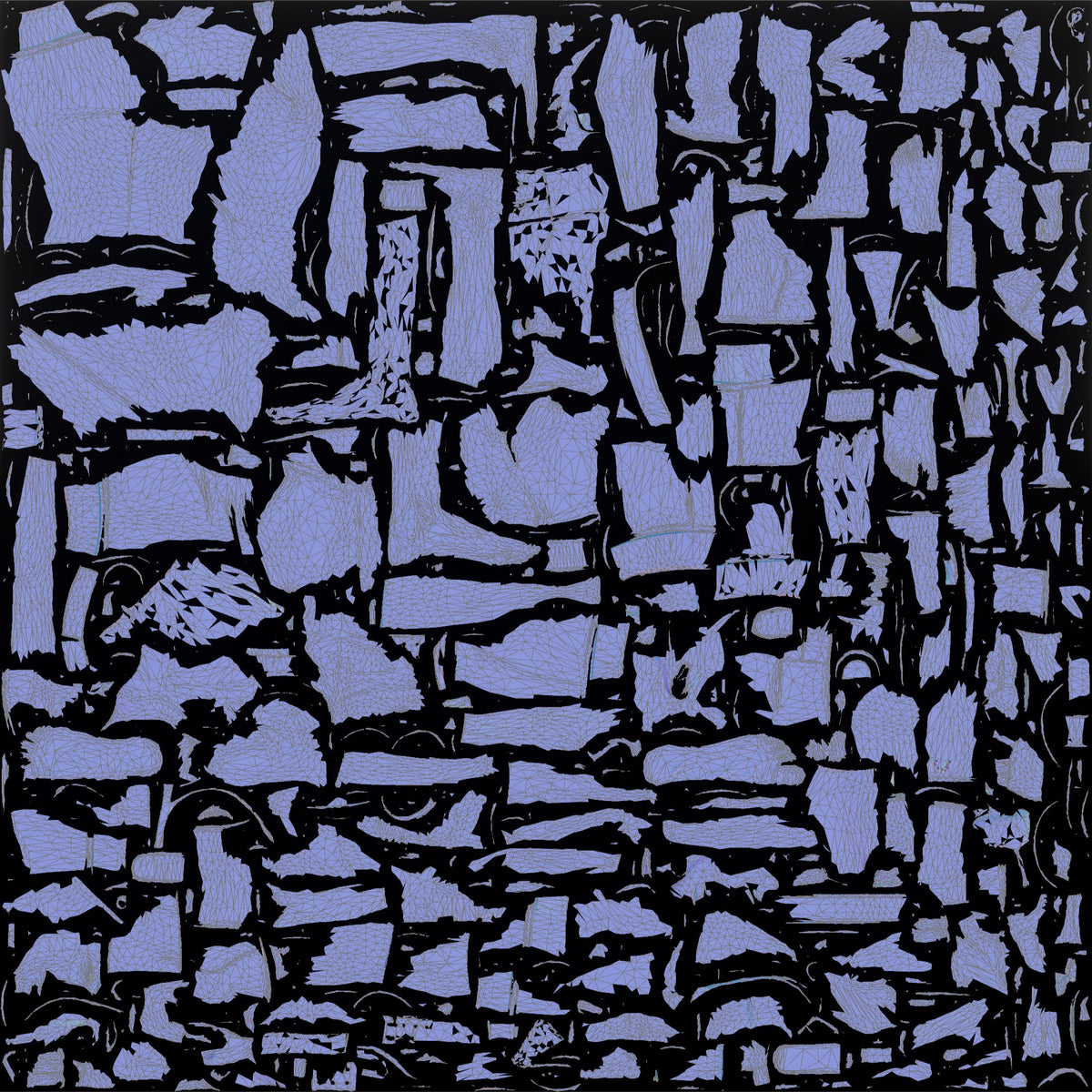 Man Standing in Gym Pose - UV layout, normal map