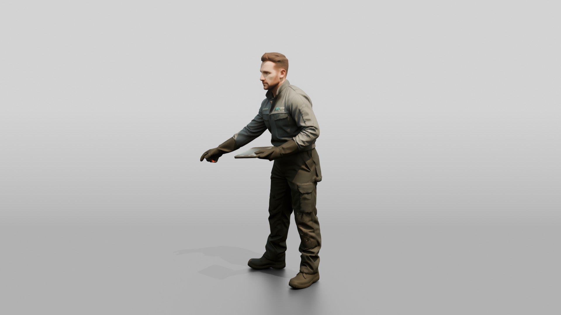 Mechanic Diagnosing an EV Battery